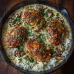 Creamy Smothered Chicken and Rice