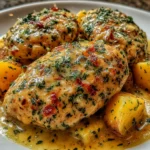 Garlic Parmesan Crockpot Chicken and Potatoes