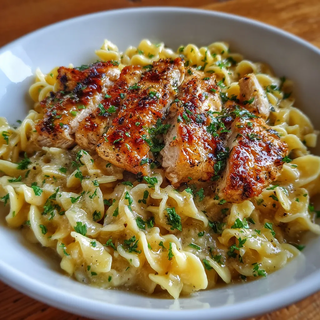 Chicken with Buttered Noodles