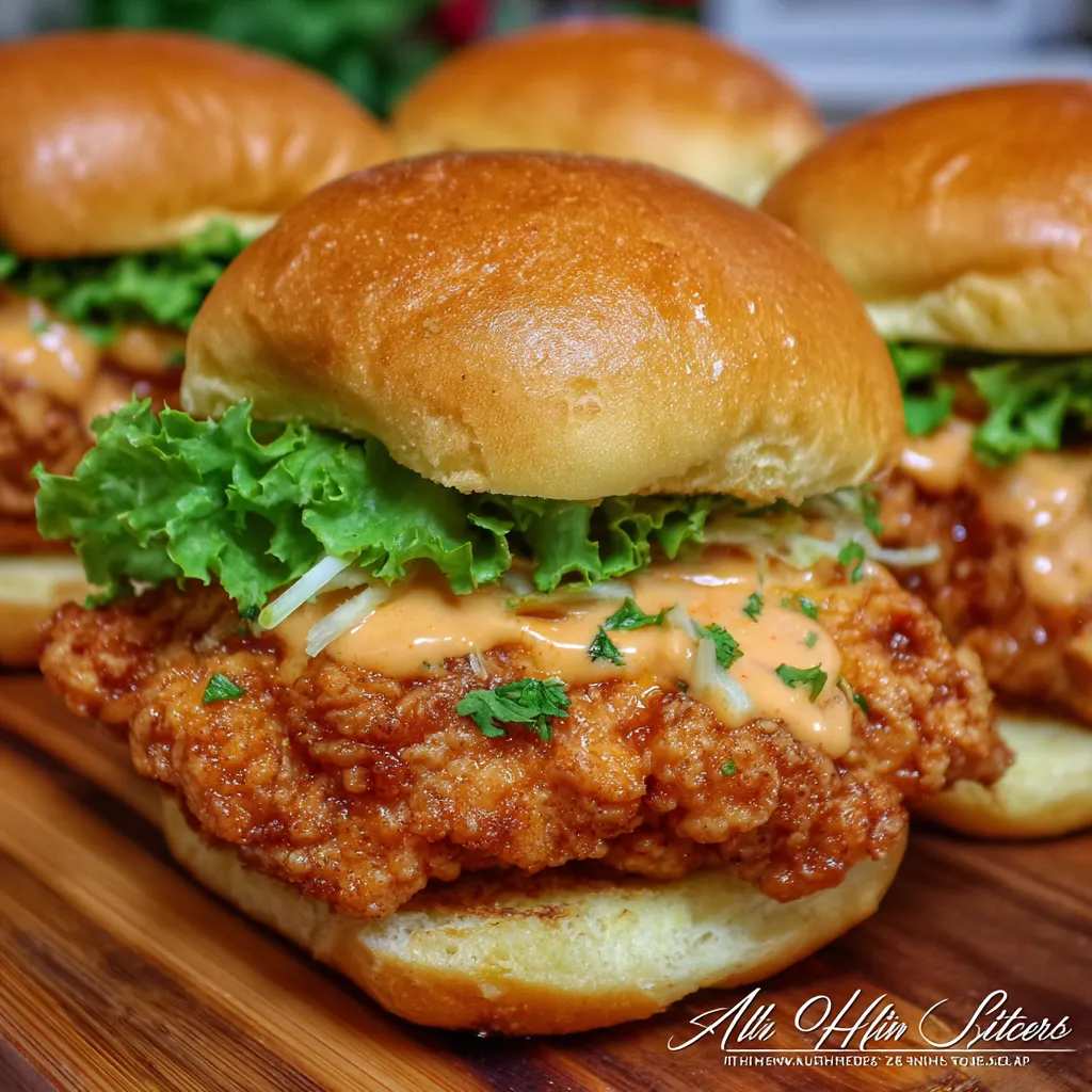 Bang Bang Chicken Sliders