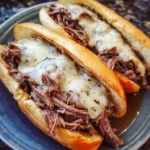 Crock Pot French Dip Sandwiches