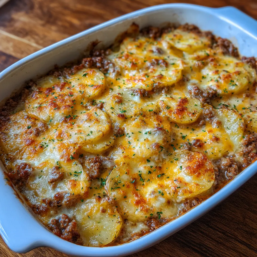 Ground Beef and Potatoes Casserole