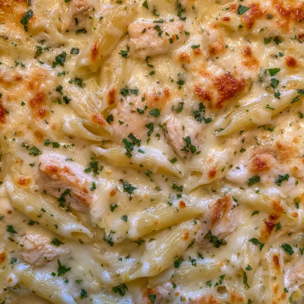 Garlic Parmesan Pasta Bake