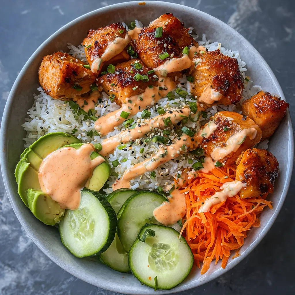 Bang Bang Salmon Bites Bowls