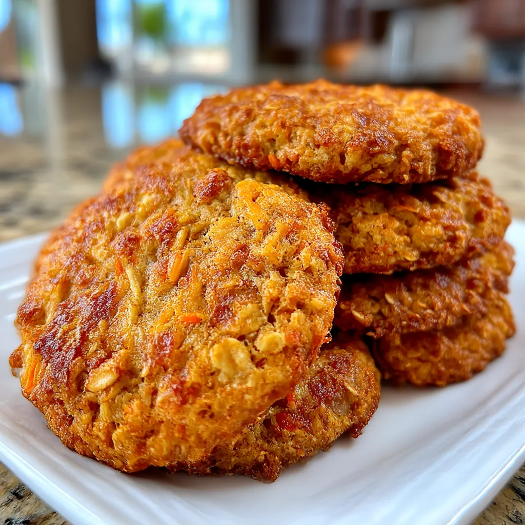 Healthy Carrot Cake Oatmeal Cookies