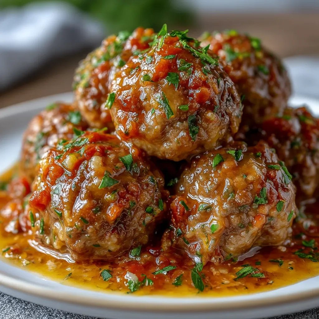 Keto Garlic Butter Meatballs