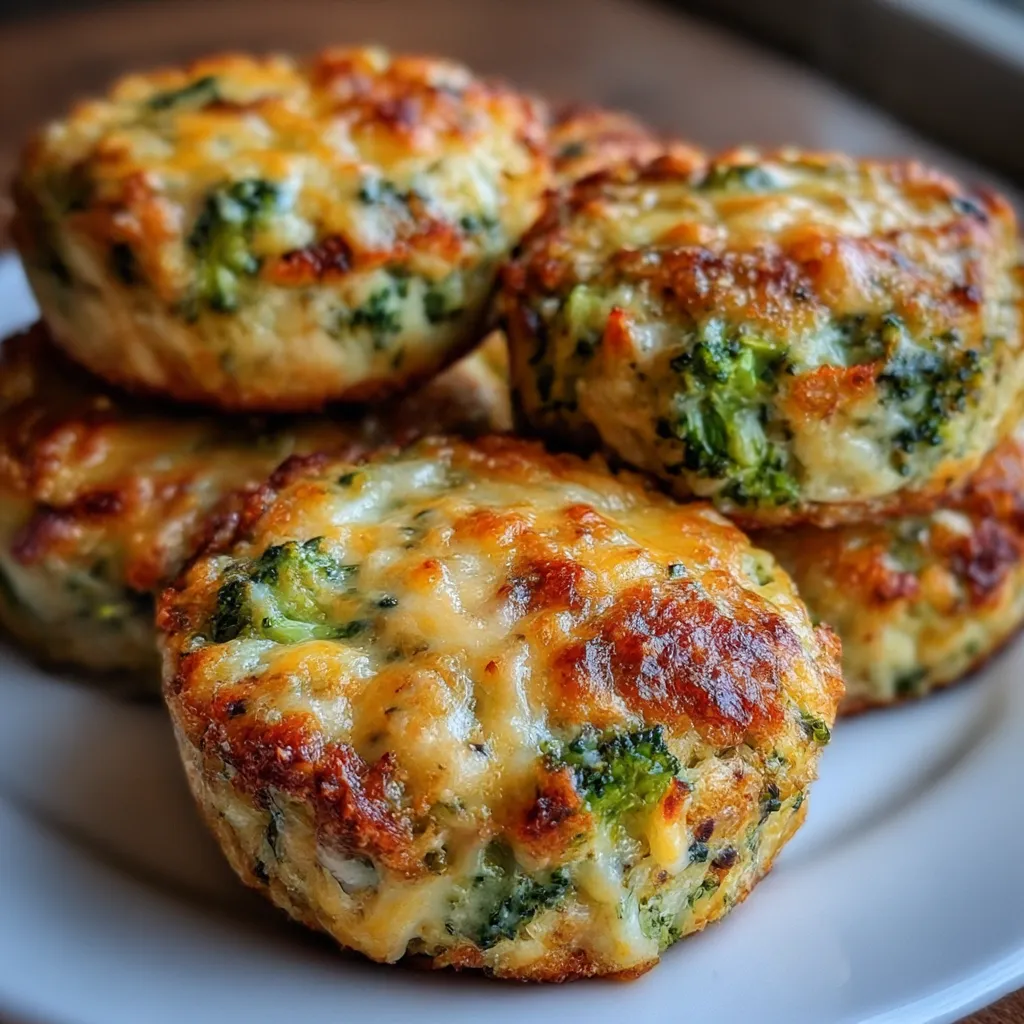 Low Carb Broccoli Cheese Rounds