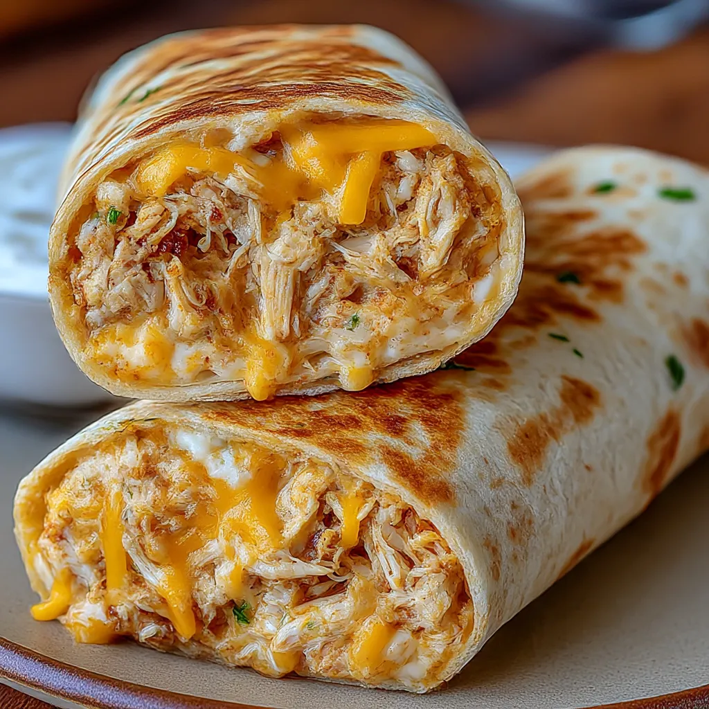 Low Carb Cheesy Garlic Chicken Wraps