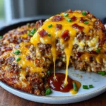 Low-Carb Turkey Bacon Cheeseburger Casserole