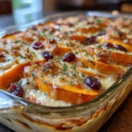 Sweet Potato and Cranberry Gratin