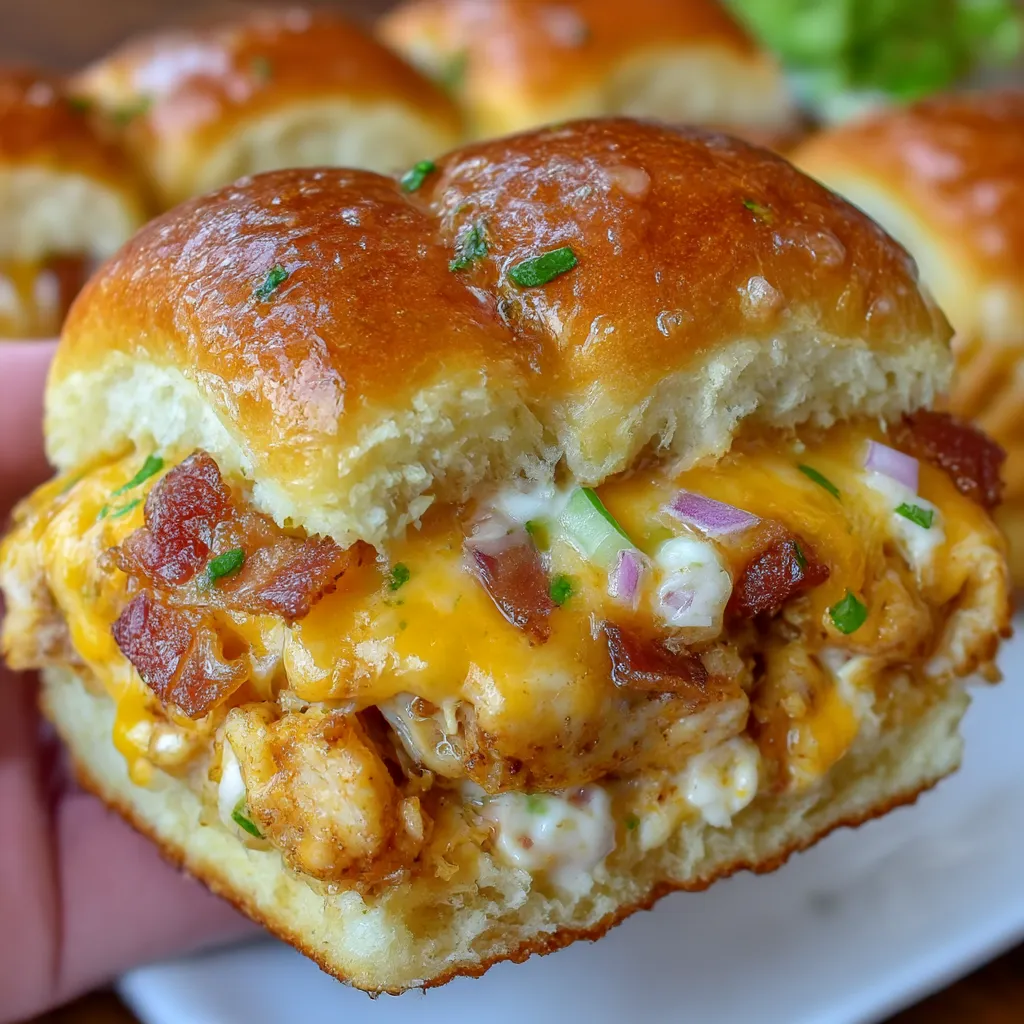 Chicken Bacon Ranch Sliders