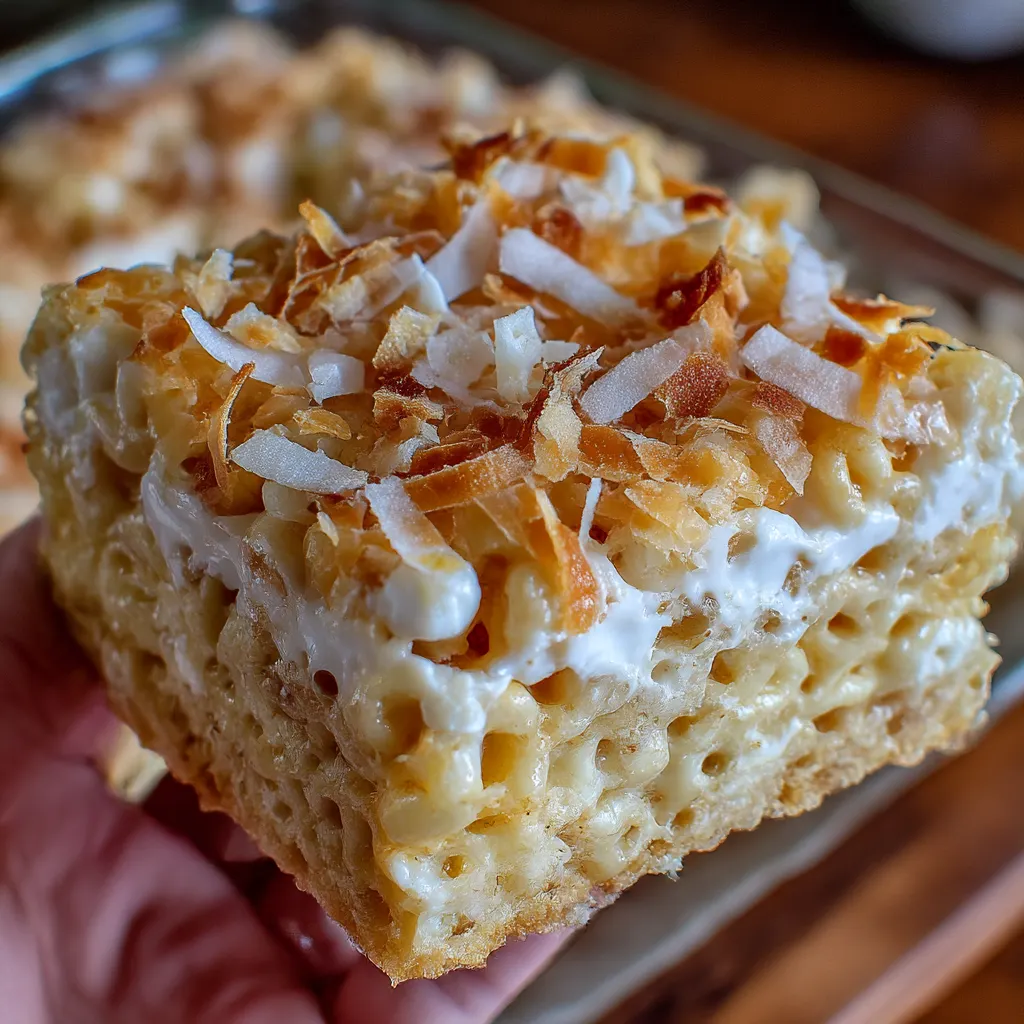 Coconut Lover’s Rice Krispy Treats