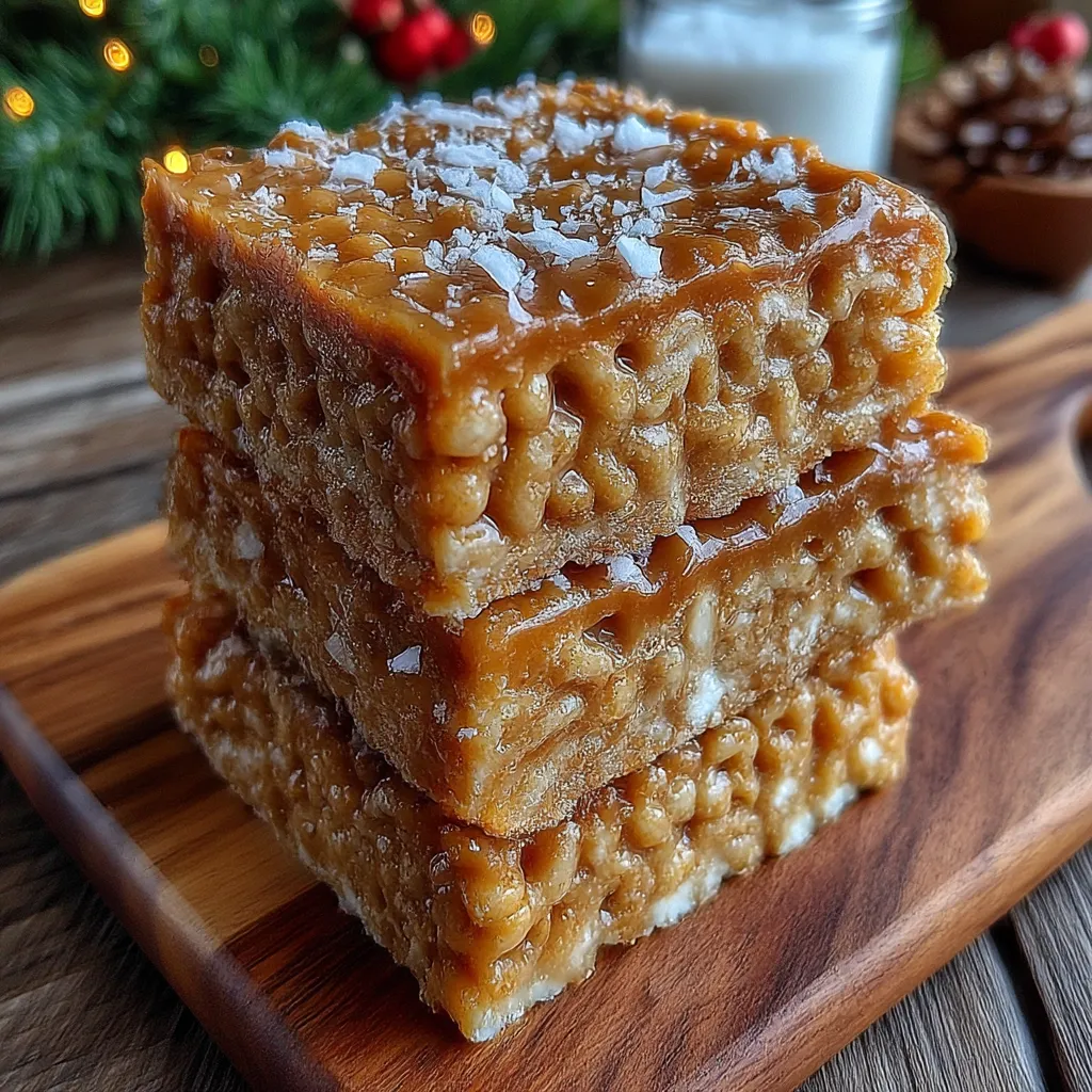 Gingerbread Rice Krispie Treats