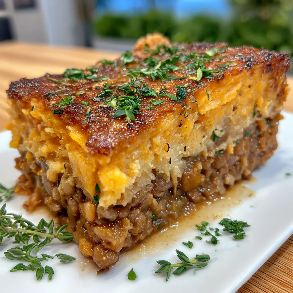 Sweet Potato and Lentil Shepherd’s Pie