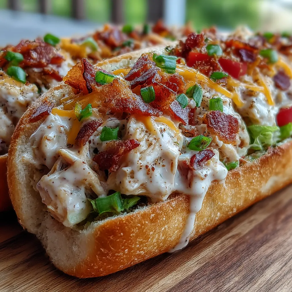 Chopped Chicken Ranch Sandwich