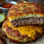 Easy Crispy Cabbage Burger Bake