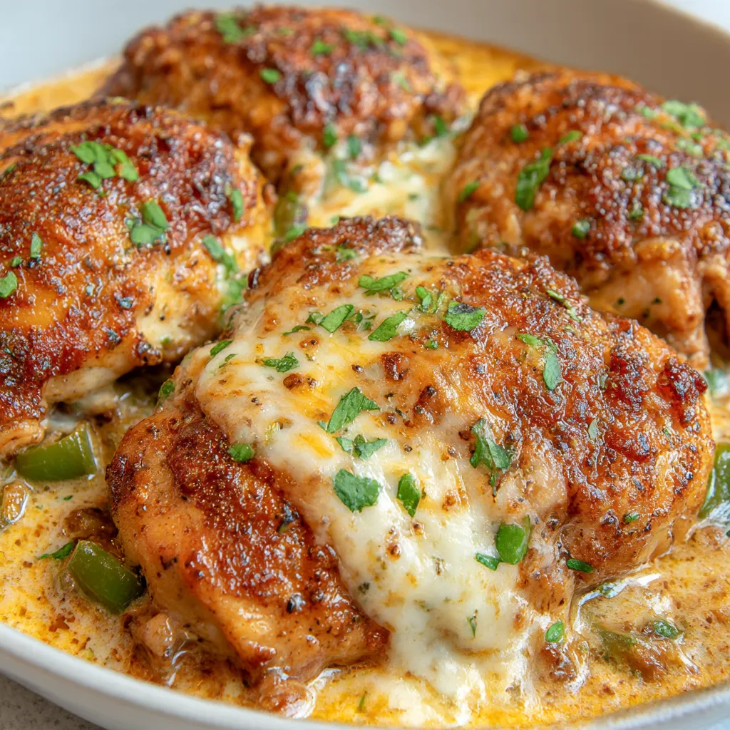 One-Pan Keto Pollo con Queso