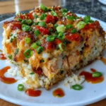 Spicy Salmon Sushi Bake