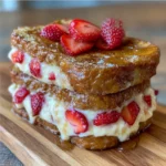Strawberry Cream Cheese Stuffed French Toast