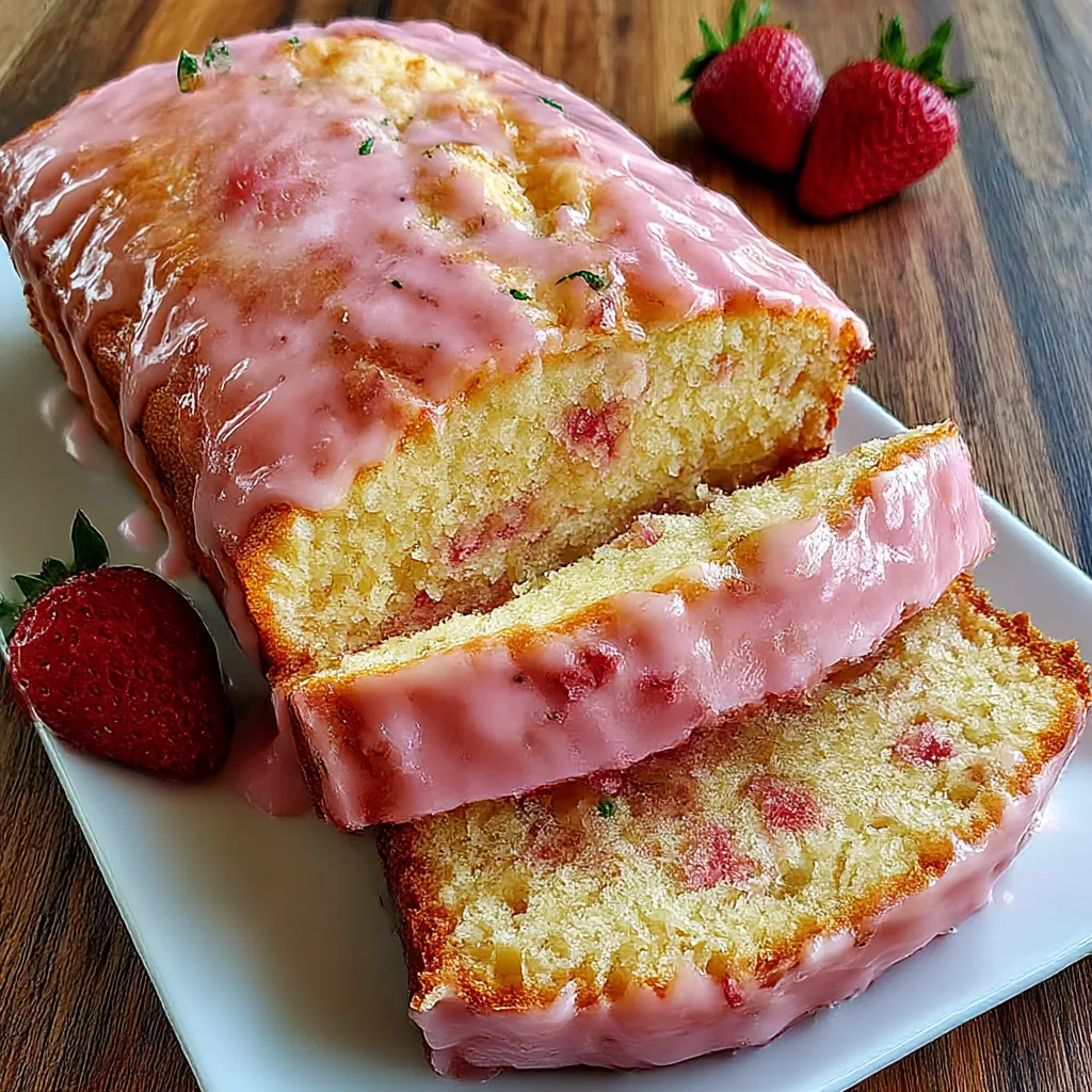 Strawberry Milkshake Pound Cake