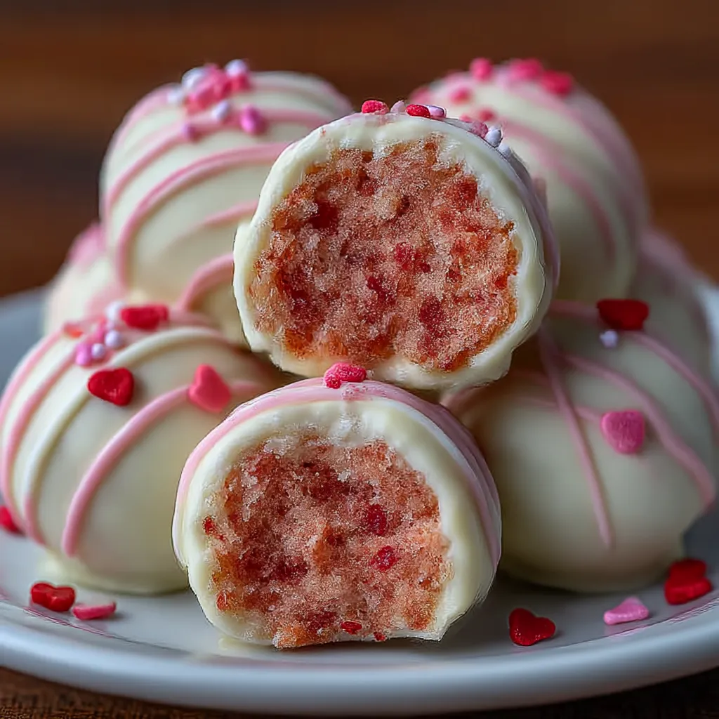 Strawberry Shortcake Truffles