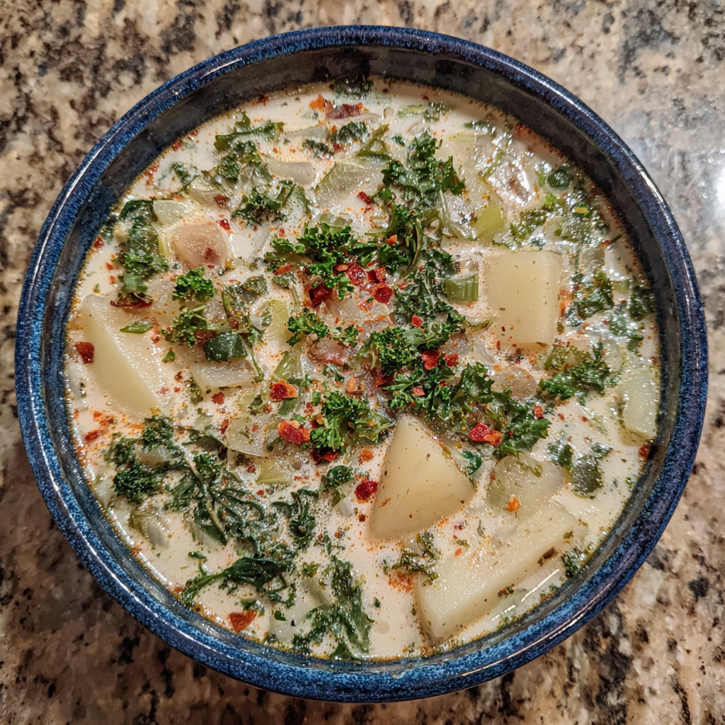 Creamy Potato Kale Soup