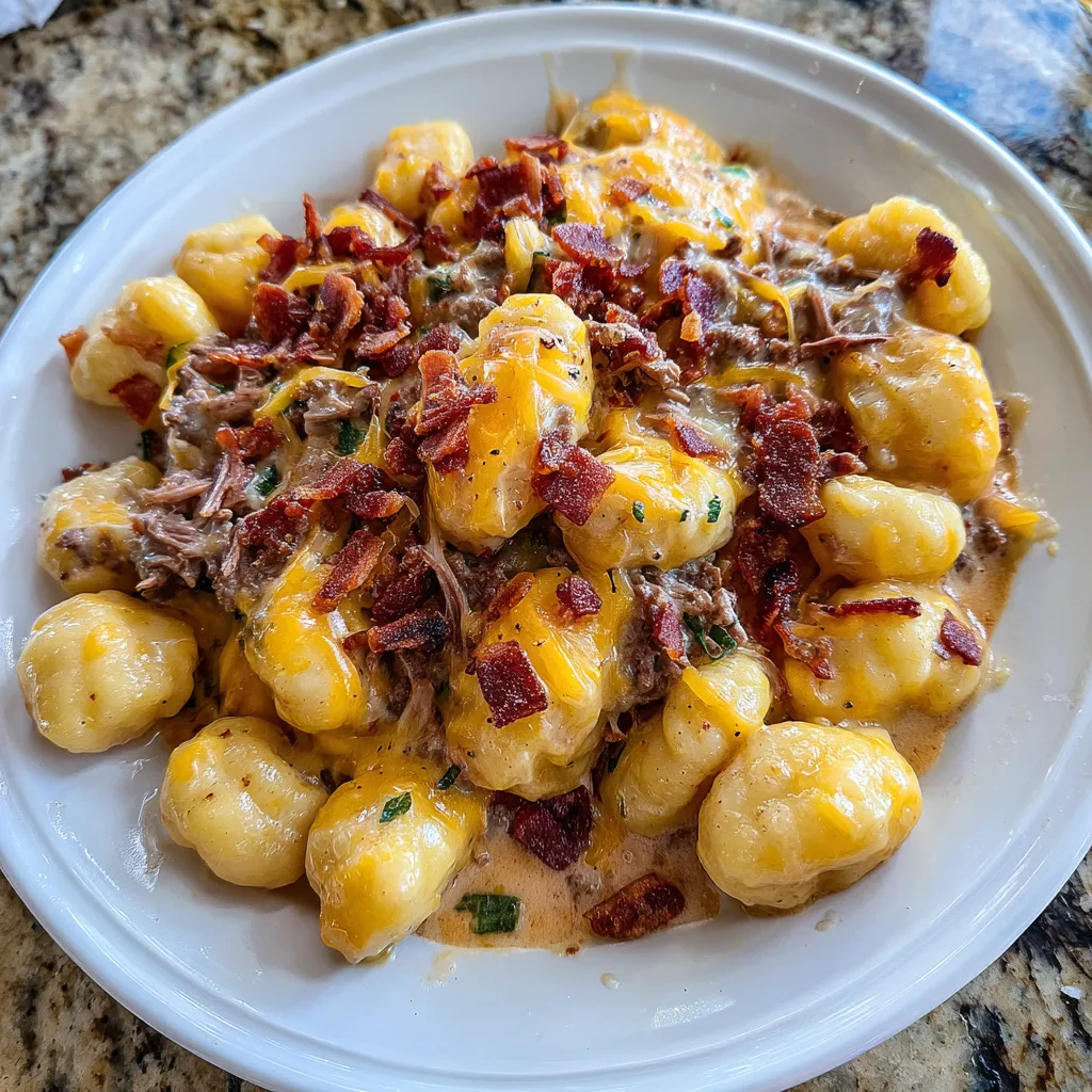 Creamy Smoked Beef Gnocchiv