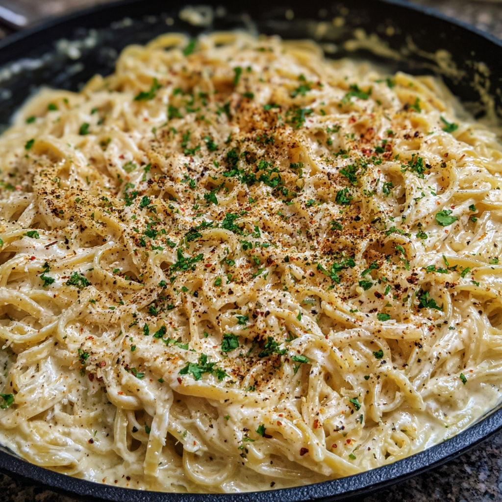 One Pot Creamy Garlic Pasta