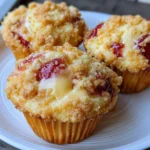 Soft Strawberry Cream Cheese Muffins
