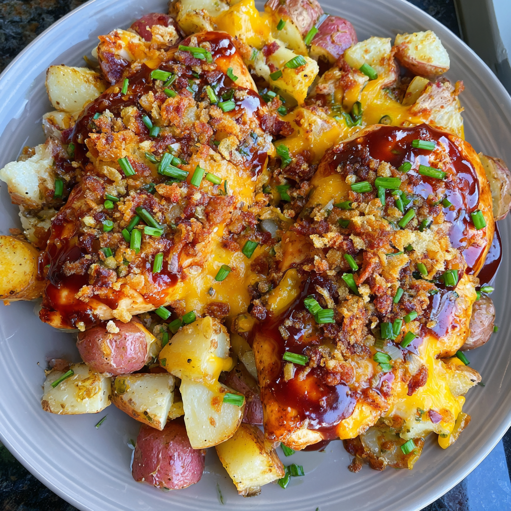 Honey BBQ Chicken Potatoes