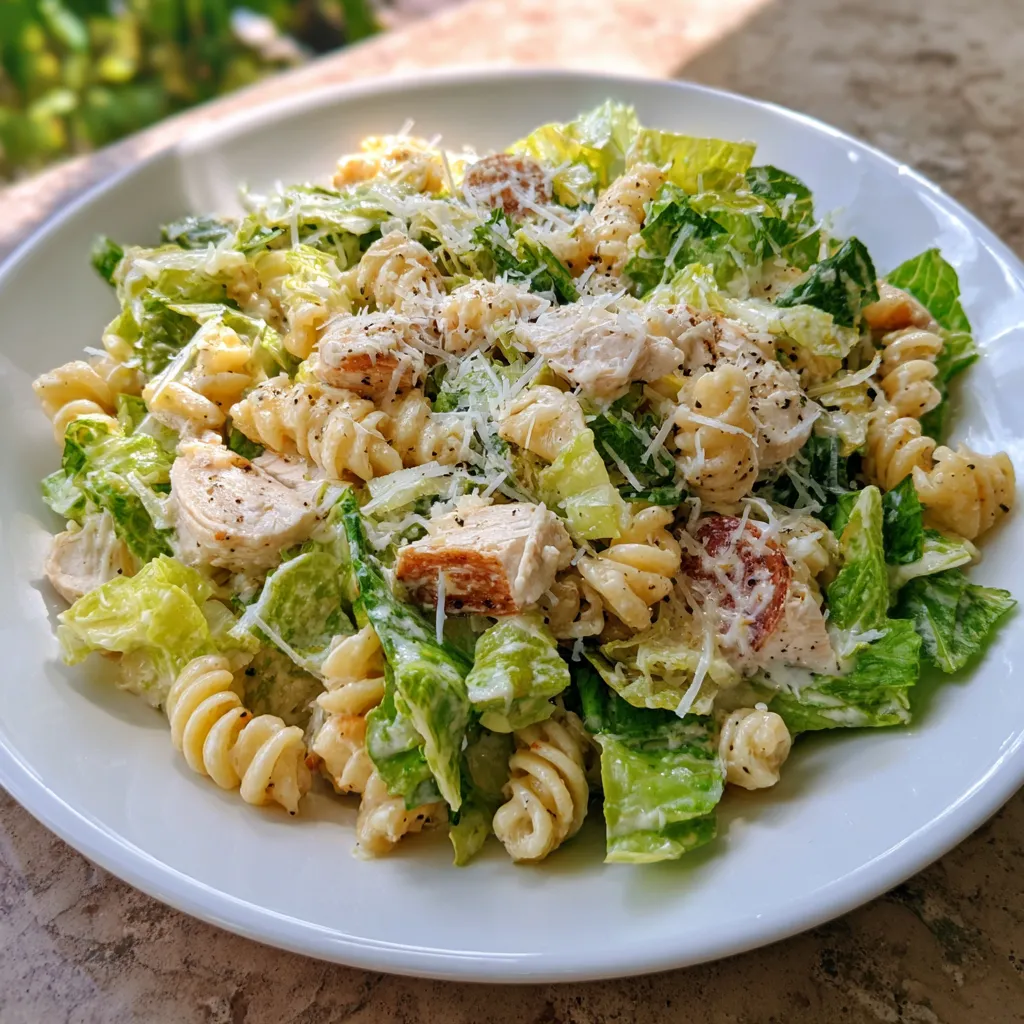 Chicken Caesar Pasta Salad