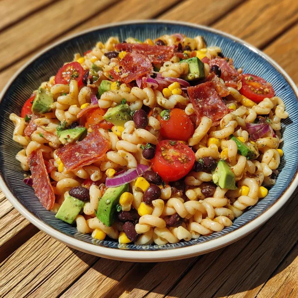 Cowboy Caviar Pasta Salad