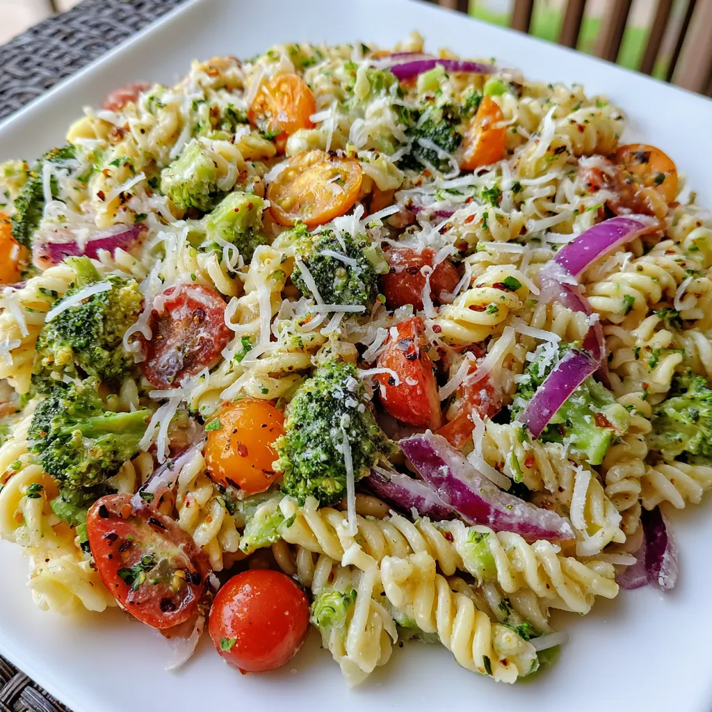 Fresh Broccoli Pasta Salad