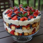 Patriotic Berry Trifle