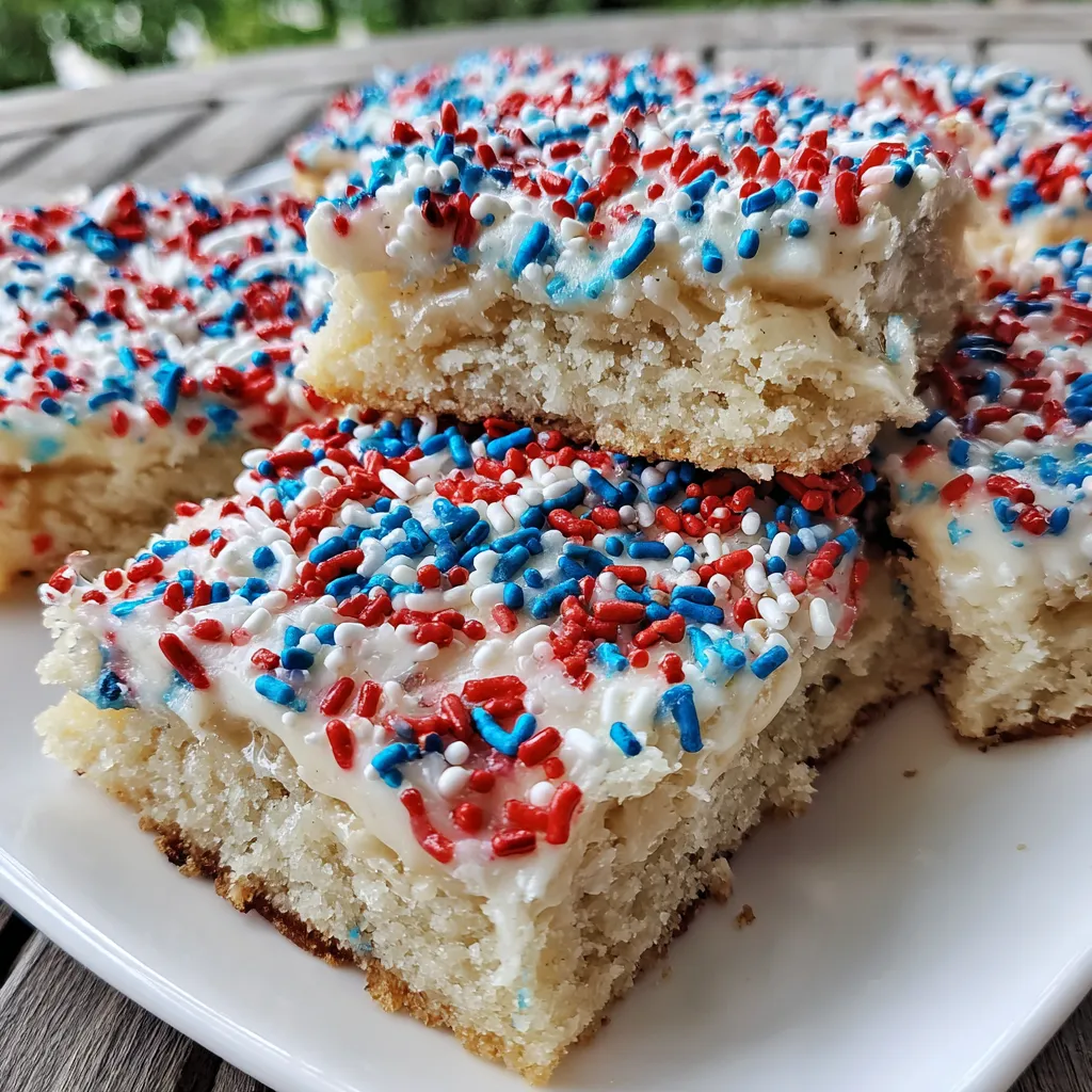 Patriotic Sugar Cookie Bars