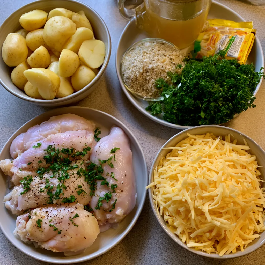 Cheesy Ranch Chicken & Potatoes