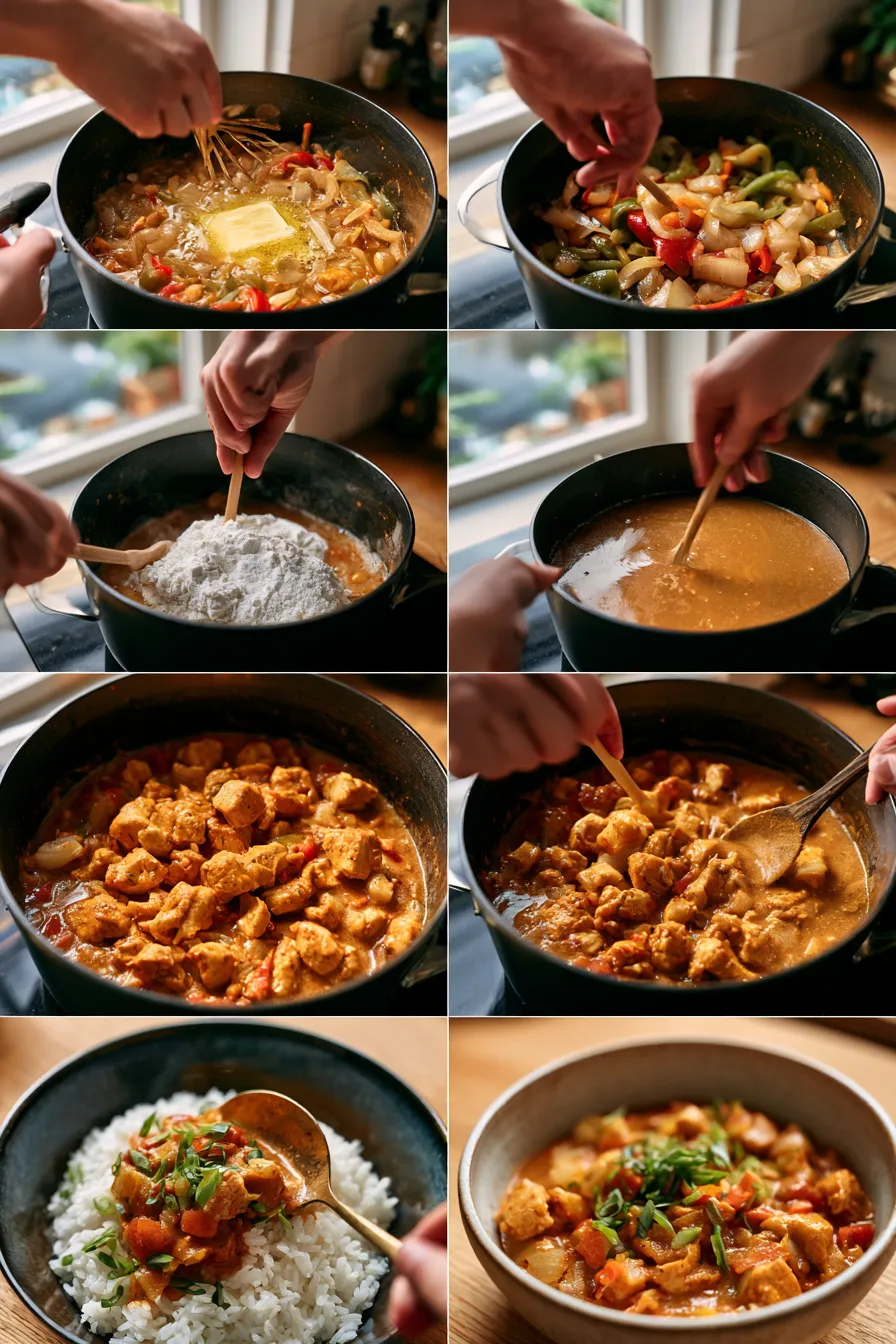 Chicken Étouffée Variations