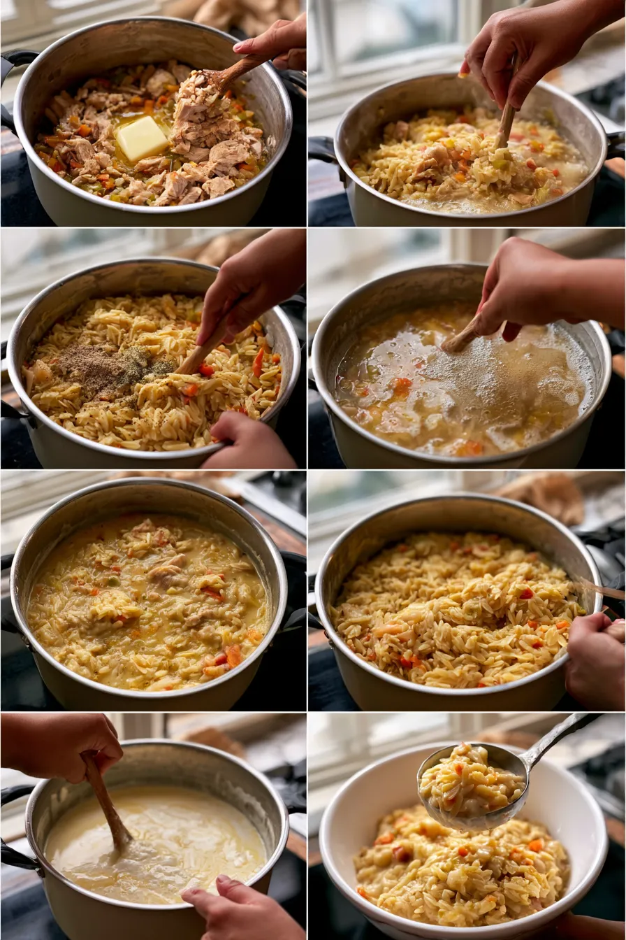 Chicken Pot Pie Orzo