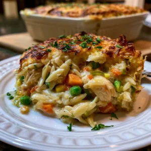 Chicken Pot Pie Orzo