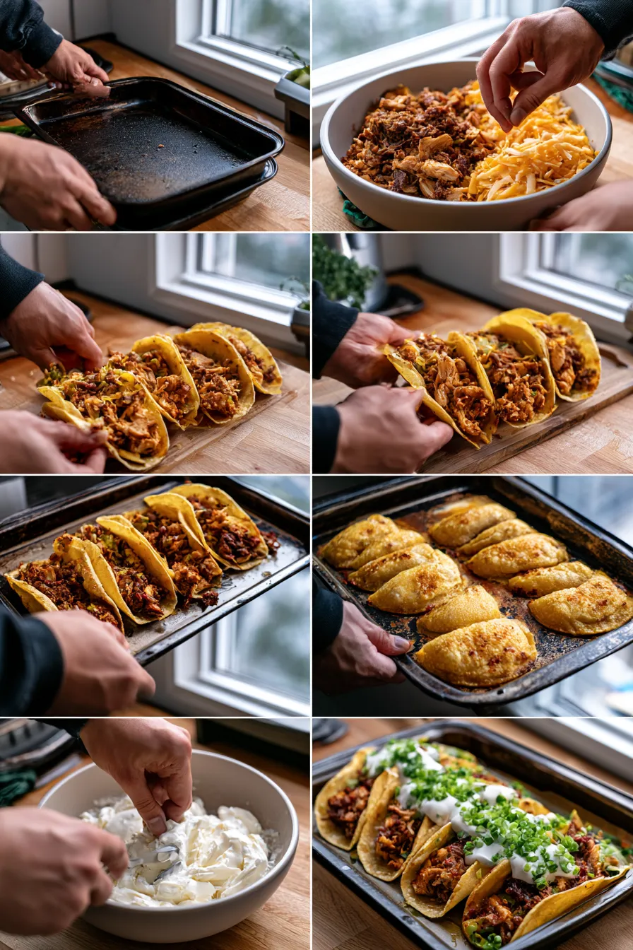 Chicken Smoked Beef Ranch Tacos