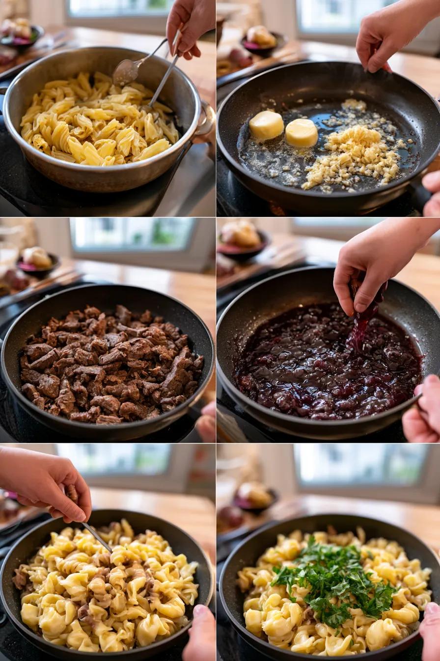 Cowboy Butter Beef Pasta