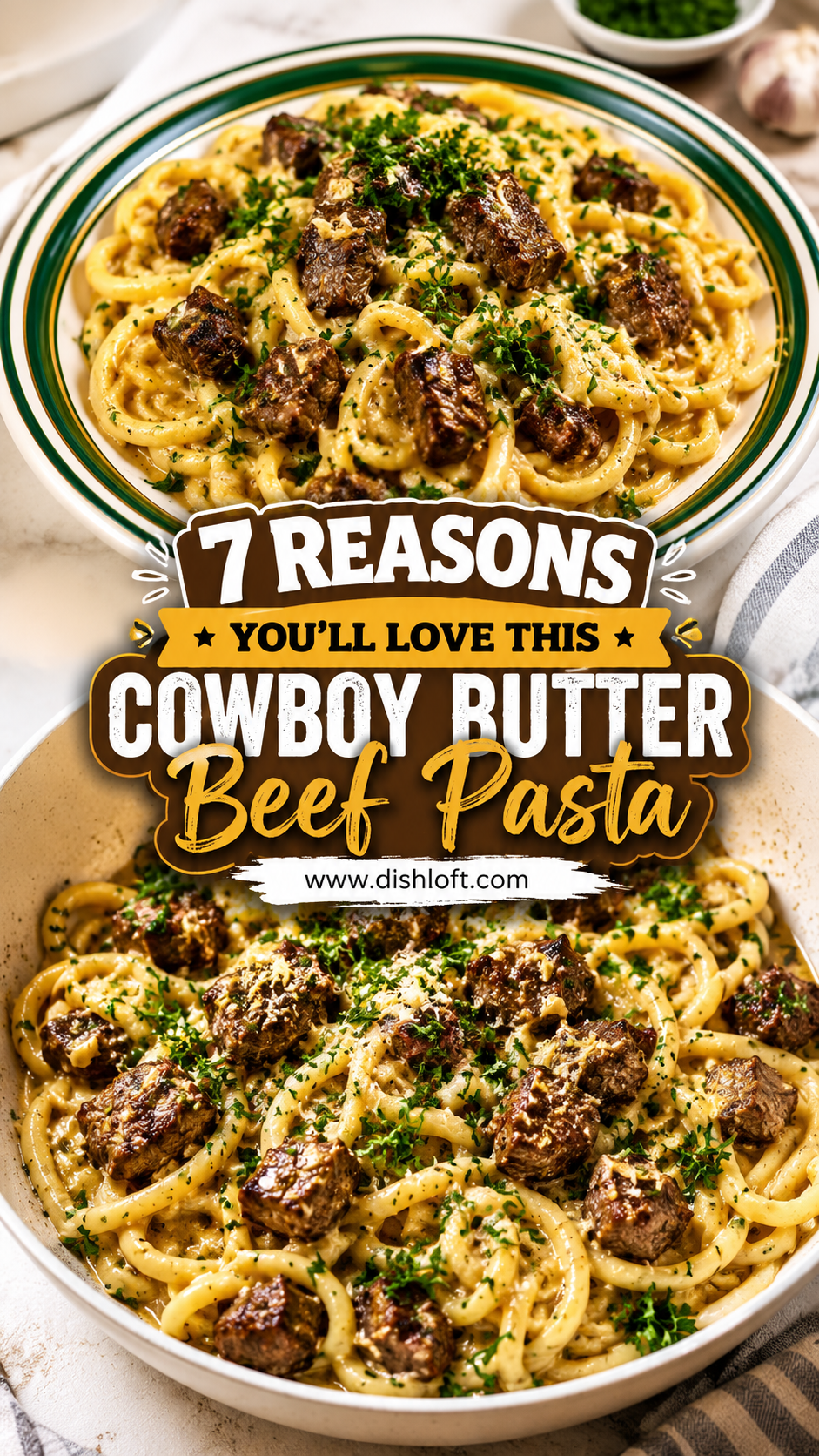 Cowboy Butter Beef Pasta