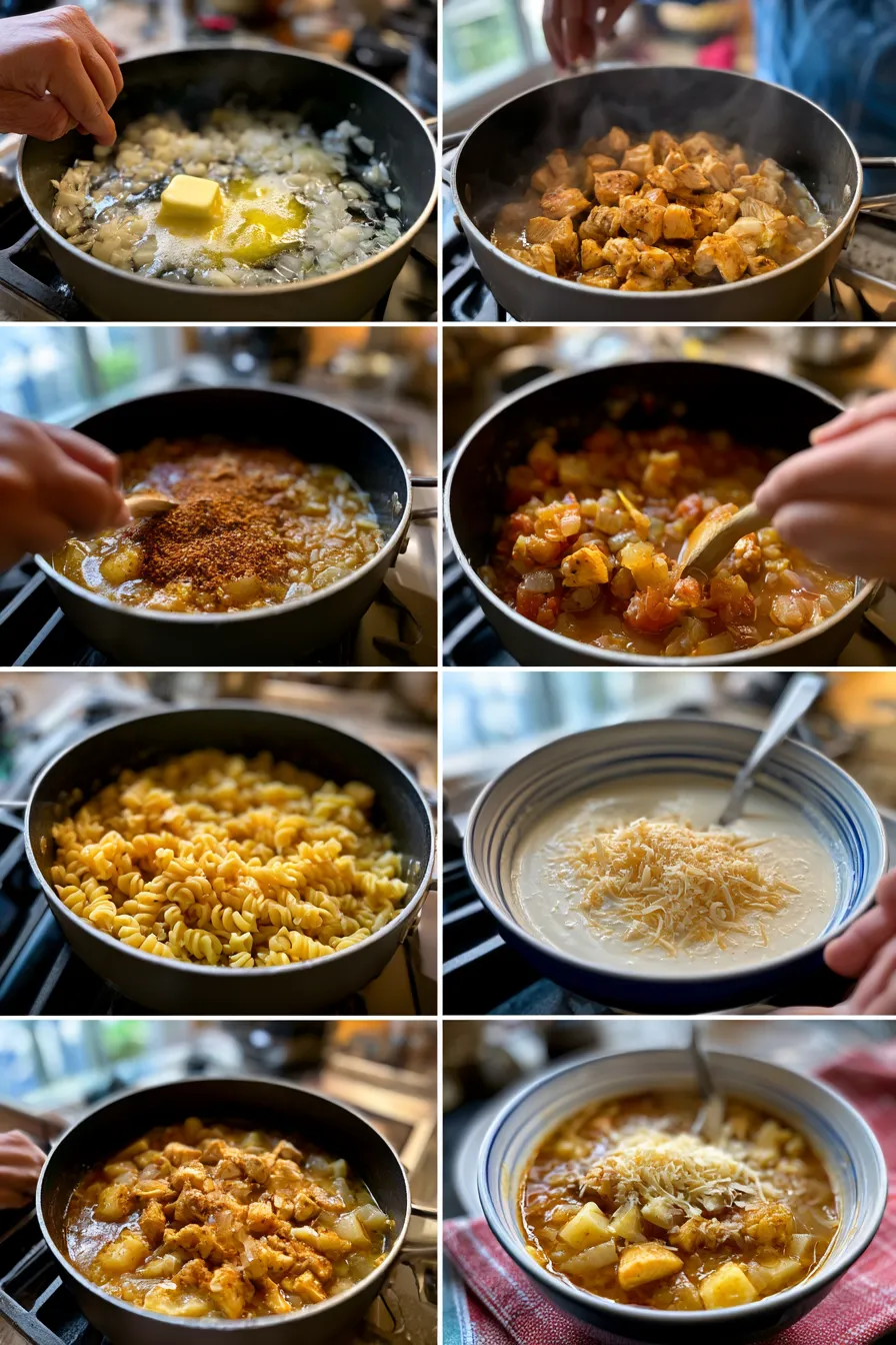 Creamy Cajun Chicken Pasta Soup