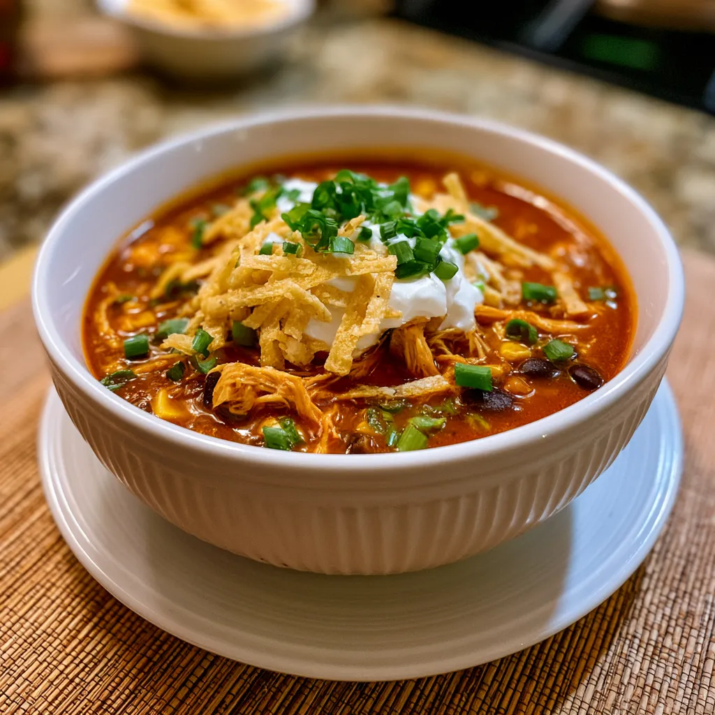 Creamy Chicken Enchilada Soup