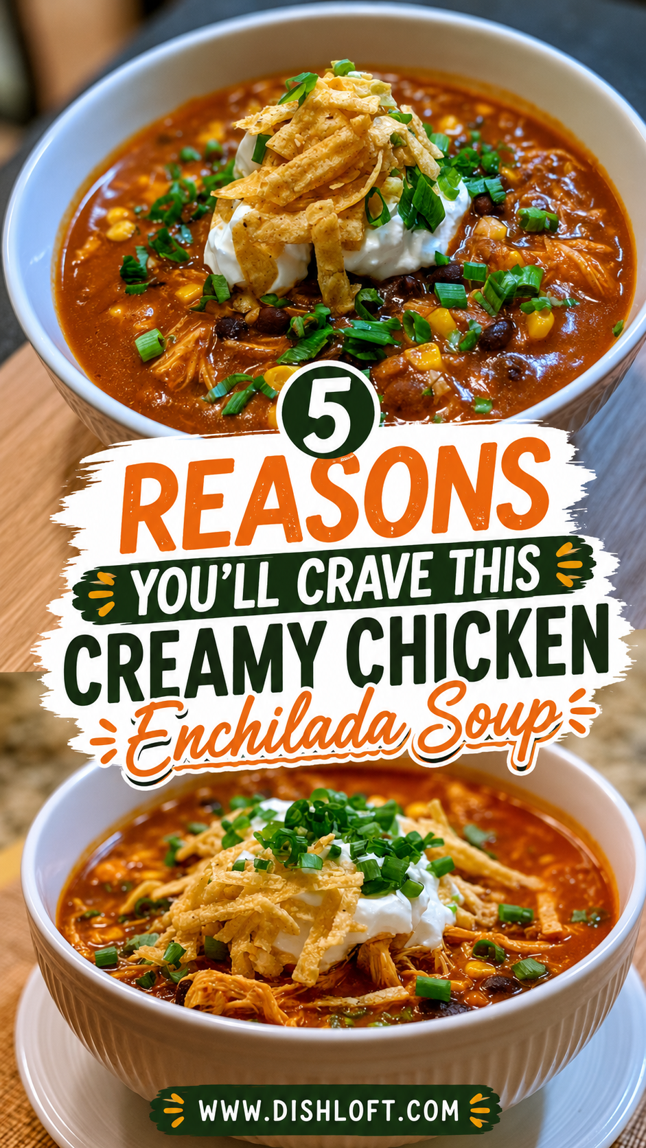 Creamy Chicken Enchilada Soup