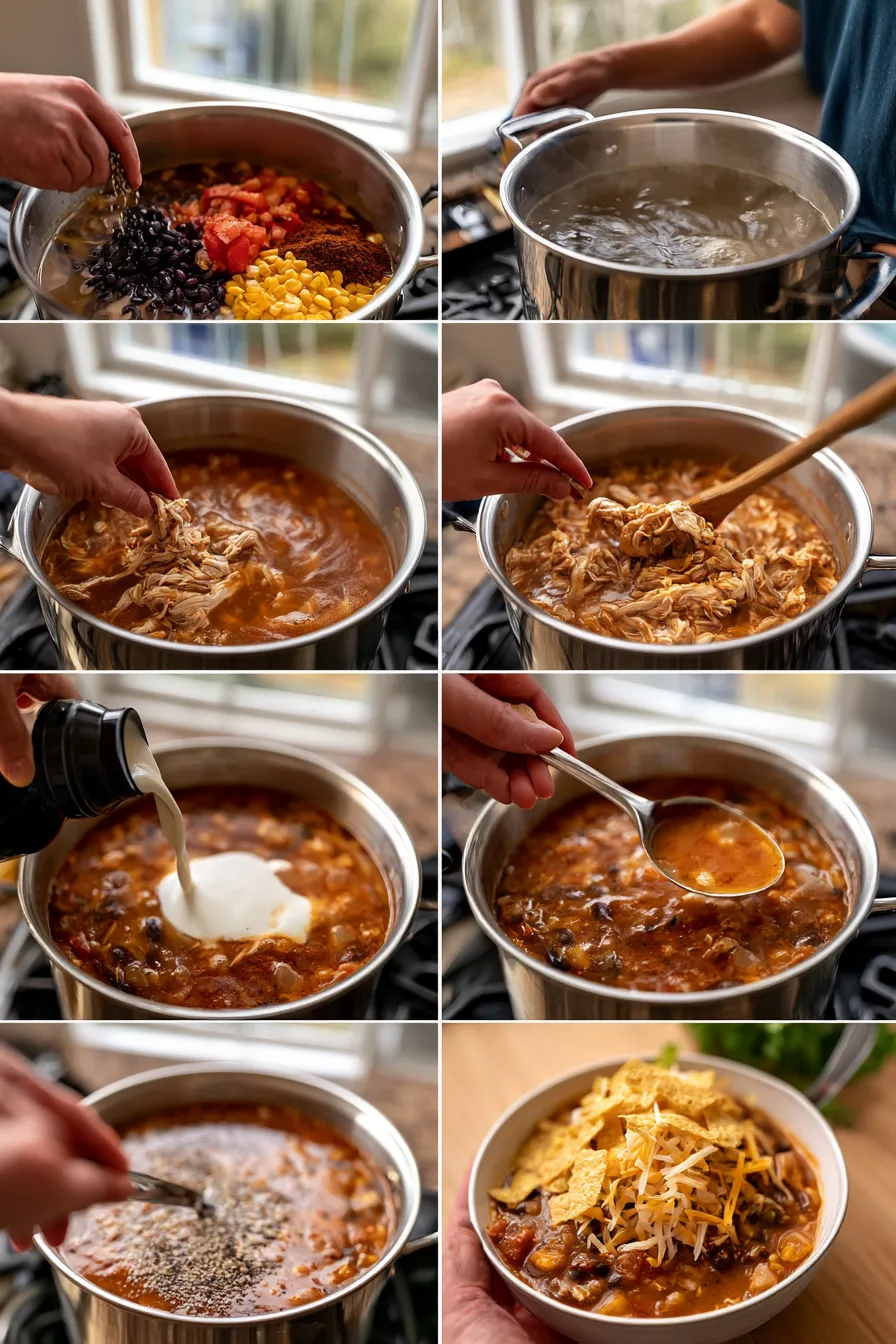 Creamy Chicken Tortilla Soup