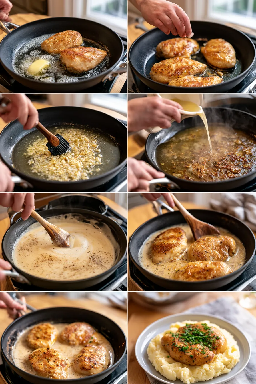 Creamy Garlic Chicken with Gravy