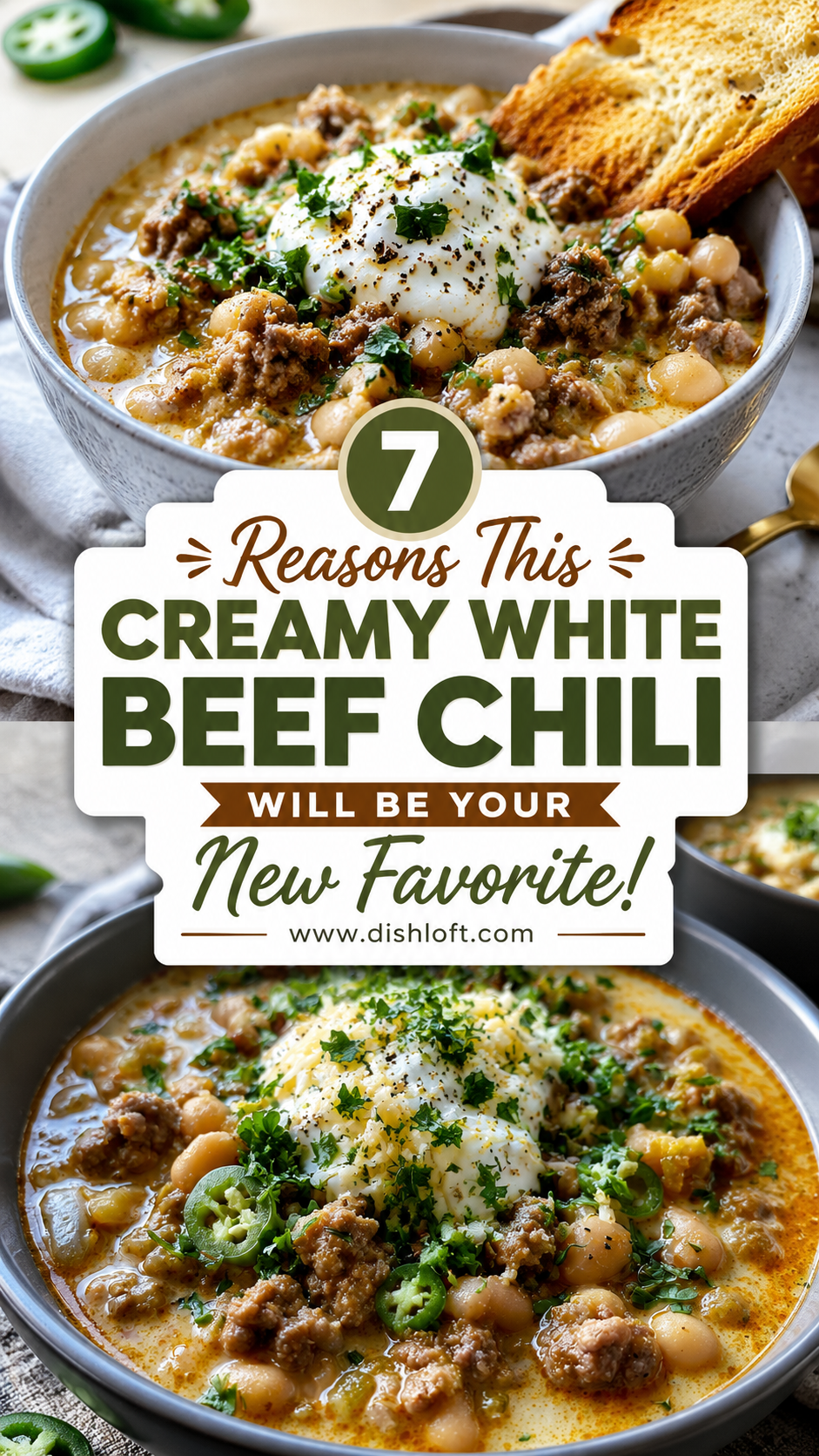 Creamy White Beef Chili