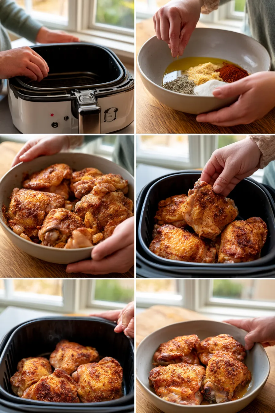 Crispy Air Fryer Chicken Thighs