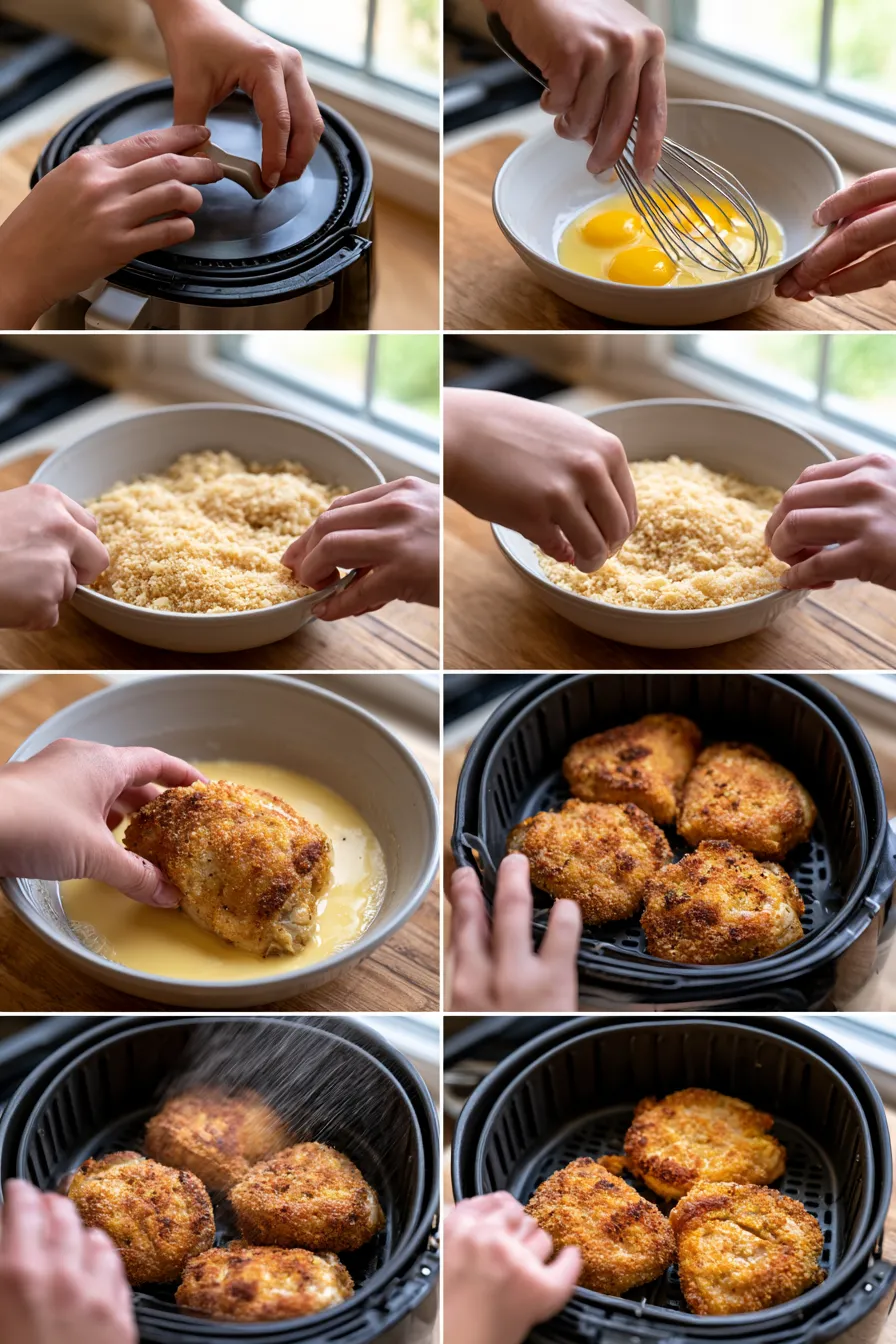 Crispy Air Fryer Parmesan Chicken